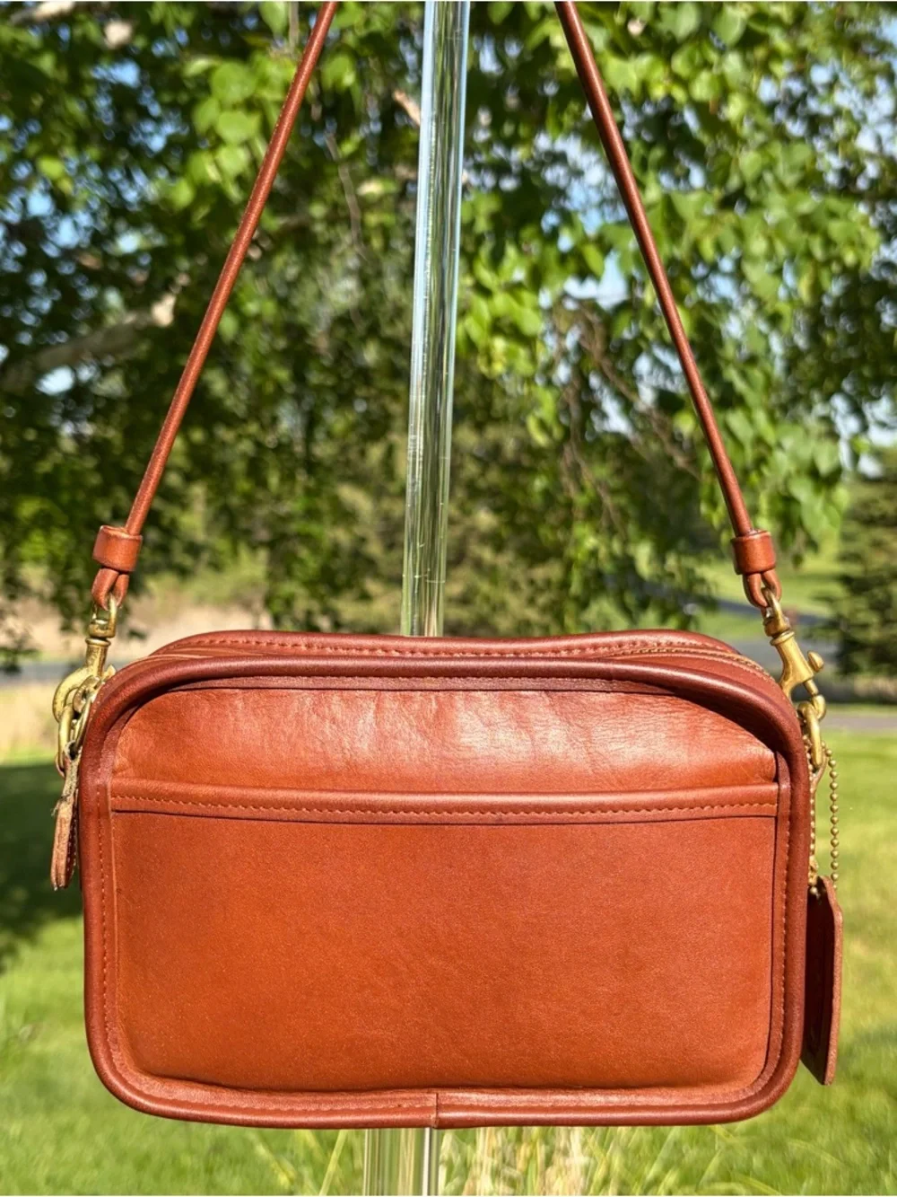 Vintage COACH Carnival Crossbody Saddle Brown Leather 9925 - Picture 17 of 17